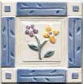 REVESTIMIENTO 15X15 OLIVA AZUL DECOR IRREGULAR MATE (Espesor 6 mm) - FBR